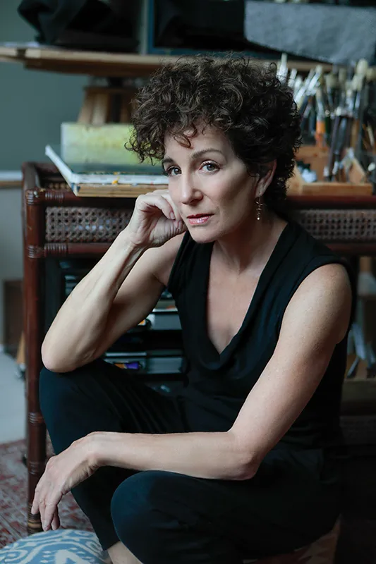 Melanie Whaley in art studio
