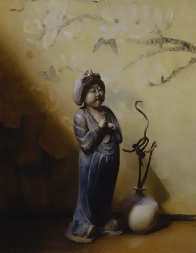 Porcelain with Vase