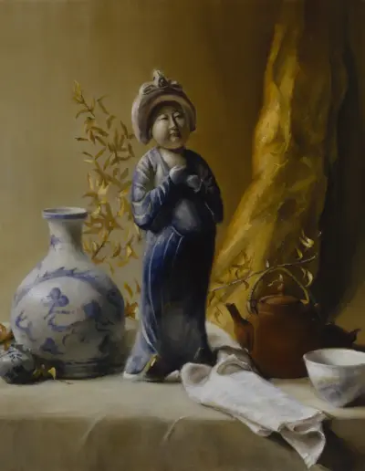 Still Life in Gold and Blue